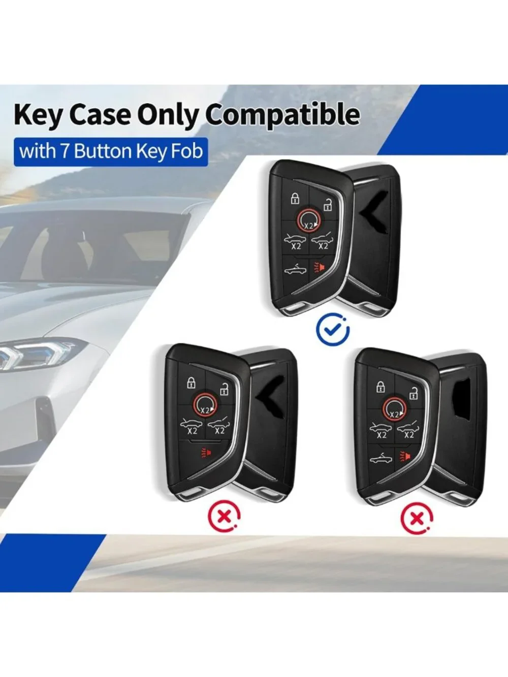 Luxury Carbon Fiber Key Fob Cover for Corvette C8 2020-2026 | Protective Case